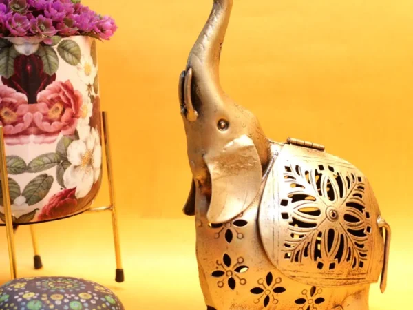 Handcrafted Elephant Tealight Holder