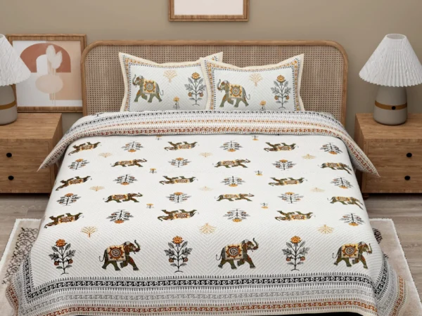 JAIPURI PRINTED TRADITIONAL BEDSHEETS